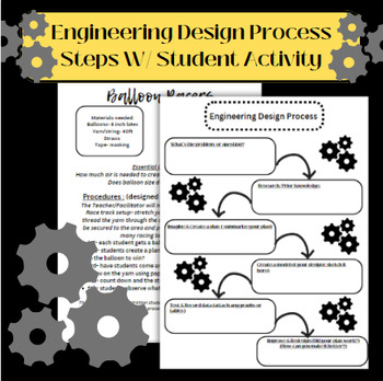 Preview of Engineering Design- Lab Sheet(steps) with Activity