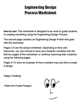 Preview of Engineering Design Process Worksheet