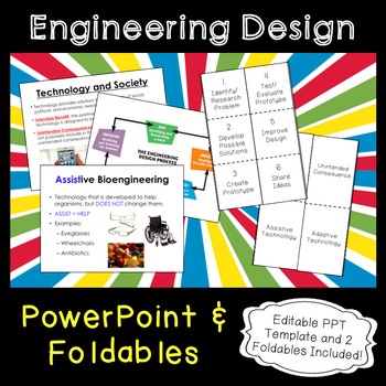 Preview of Engineering Design PowerPoint and Foldables Bundle