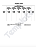 Engineering Design Process Decision Matrix