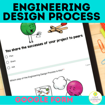 Preview of Engineering Design Process Digital Quiz Assessment Benchmark in Google Forms
