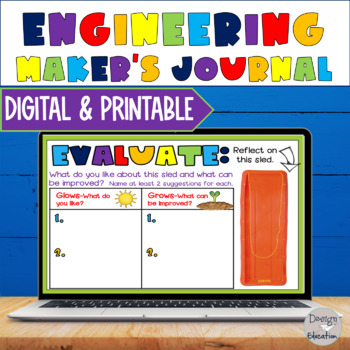Preview of Engineering Design Process Journal | STEM Early Finisher Reflection