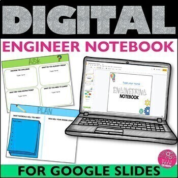 Preview of Engineering Design Process Notebook STEM Notebook STEAM Activities Digital