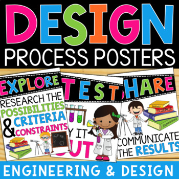 Preview of Engineering Design Process Posters Elementary STEM