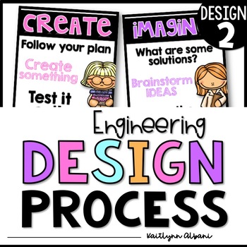 Preview of Engineering Design Process Posters Elementary STEM [Design #2]