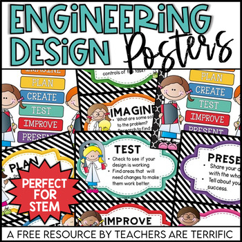 Preview of Engineering Design Process Posters Freebie