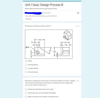 Preview of Engineering Design Process Test (Version B)