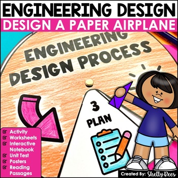 Preview of Engineering Design Process Worksheets and Activities Design a Paper Airplane
