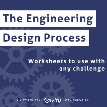 Preview of Engineering Design Process Worksheets for all STEM Challenges -Printed & Digital
