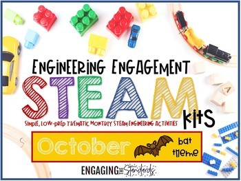 Preview of Engineering Engagement STEAM Kit - October Edition (Bat Themed Challenges)