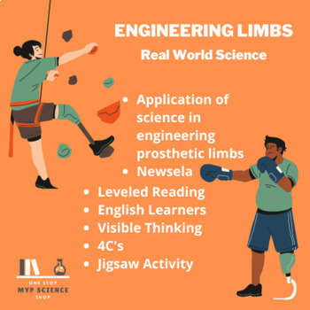 Preview of Engineering Limbs Newsela Reading - 4 C's Jigsaw Activity - Google Doc