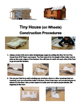 Preview of Engineering Process Project (Tiny House on Wheels) Build Procedures