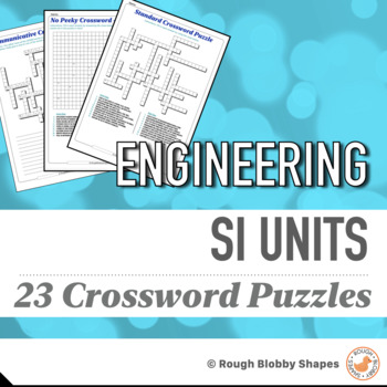 Preview of Engineering - SI Units & Metric - Crosswords