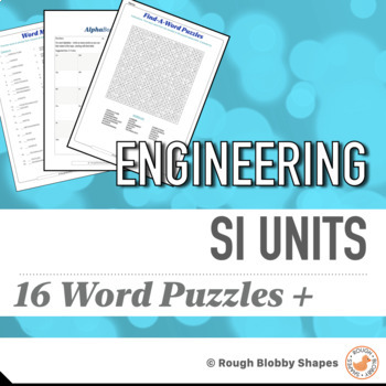 Preview of Engineering - SI Units & Metric - Word Puzzles & Literacy