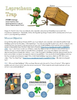 Preview of Engineering St. Patrick's Day Leprechaun Traps