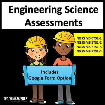 Preview of Engineering Assessments for Middle School Science - NGSS Test Prep