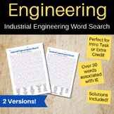 Engineering Word Search - Industrial Engineering