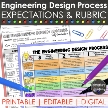 Preview of Engineering Design Process Rubric for STEM Challenges