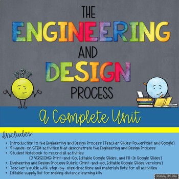 Preview of Engineering and Design Process STEM Activities, Distance Learning Google Slides