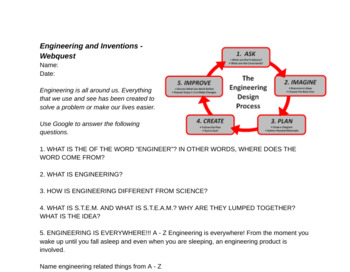 Preview of Engineering and Inventions Webquest