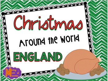 Preview of Christmas Around the World - England - Facts, Carols, Worksheets