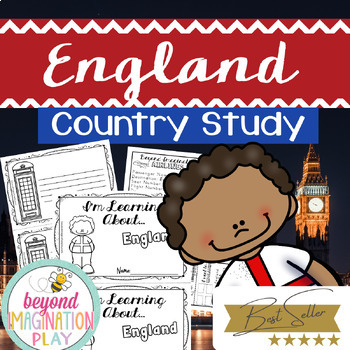 Preview of England Country Study *BEST SELLER* Comprehension, Activities + Play Pretend