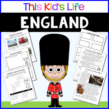 Preview of England Country Study: Reading & Writing + Google Slides/PPT