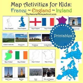 Preview of England, Ireland and France Maps and Pictures