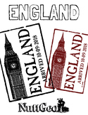 England Passport Stamp