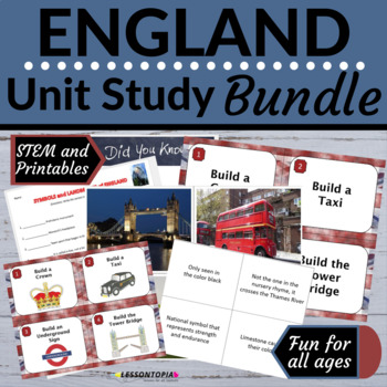 Preview of England | Unit Studies | Bundle