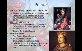 Preview of England and France in the Middle Ages