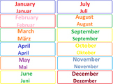 Engligh - German Calendar