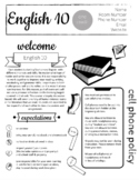 English 10 - Sophomore English Syllabus - Easy to edit in 