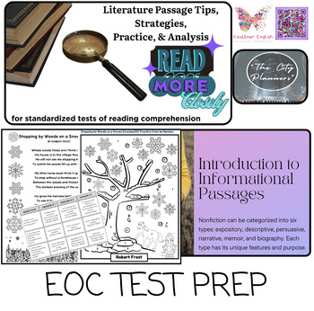 Preview of English 2 EOC Bootcamp Standardized Test Review Digital Resources