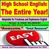 9th Grade English Entire Year: Complete, Full Freshman Yea