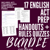 English ACT Prep Handouts and Rules Quizzes- Distance Learning