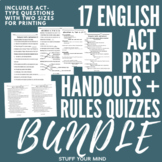 English ACT Prep Handouts and Rules Quizzes- Grammar Practice