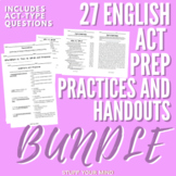 English ACT Prep Practice and Handouts BUNDLE