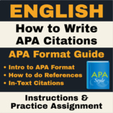 English | APA Format Lesson & Citation Practice Assignment