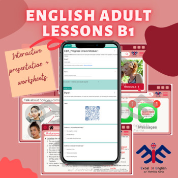Preview of English - Adults B1 Module 1 + 2 Form Tests