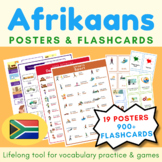 MEGA BUNDLE English Afrikaans Posters and Flashcards