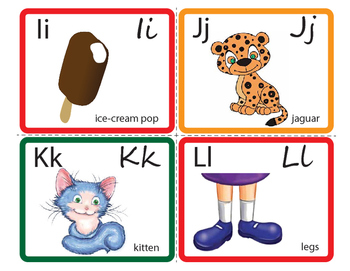 English Alphabet Flash Cards by 3 Language Room | TpT