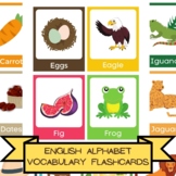 English Alphabet Vocabulary Flashcards