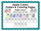 English Apple Colors Posters (Color & BW)