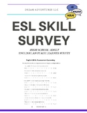English Assessment Screening Survey for ESL Newcomers High