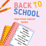 English Back to School Bundle! 