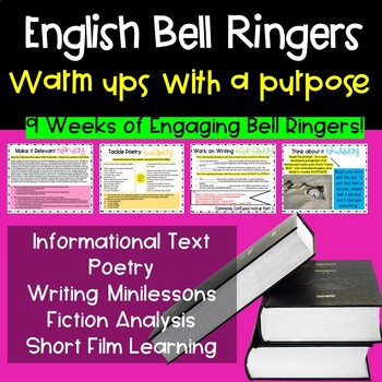 Preview of English Bell Ringers | Engaging Warm Ups for High School