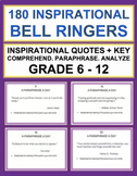English Bell Ringers for Middle School and High School