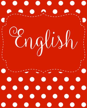 english binder cover