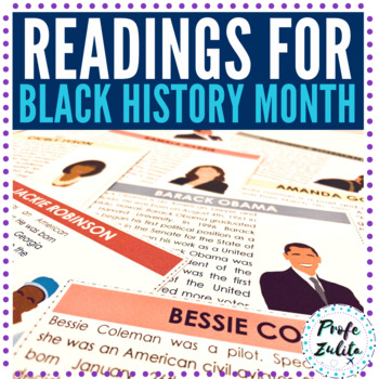 Preview of English Black History Month Readings | 16 Biographies | Gallery Walk